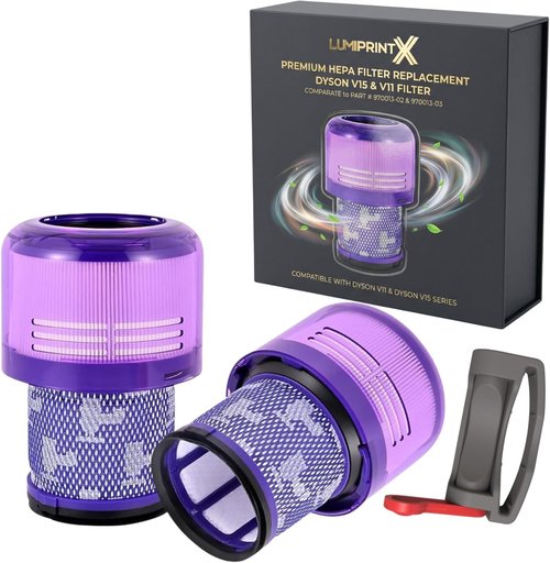 Dyson V11 HEPA Filter - 2-Pack Premium Replacement for V11, V15, and V15 Absolute Models