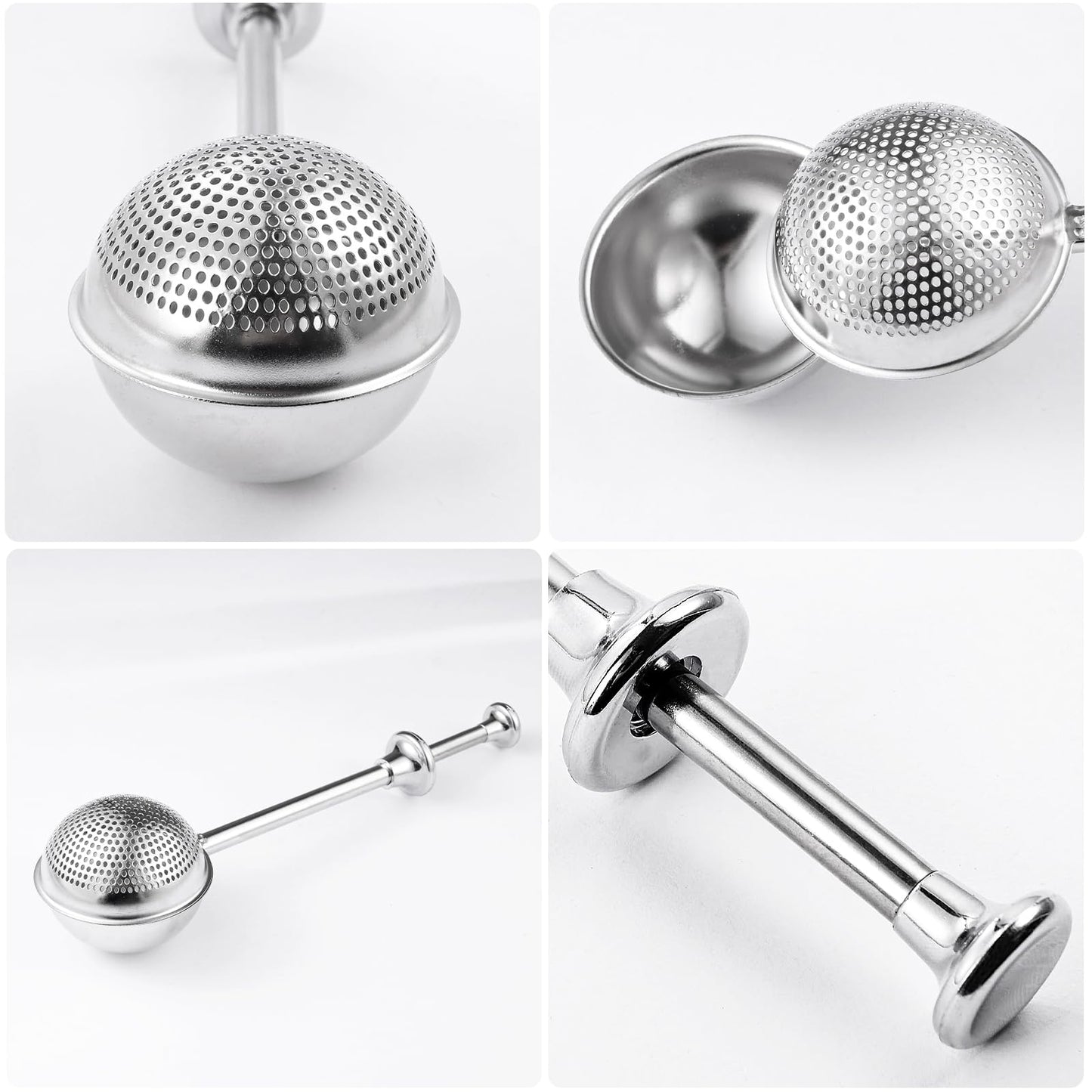 Sugar Shaker, Powdered Sugar Shaker Duster with 18/8 Stainless Steel Fine Mesh Dispenser Sugars and Spring Operated Handle for Sugar and Spices XVBITOR