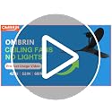 Ombrin 52-Inch Black Ceiling Fan with Remote & App Control, Reversible DC Motor for Indoor & Outdoor Use