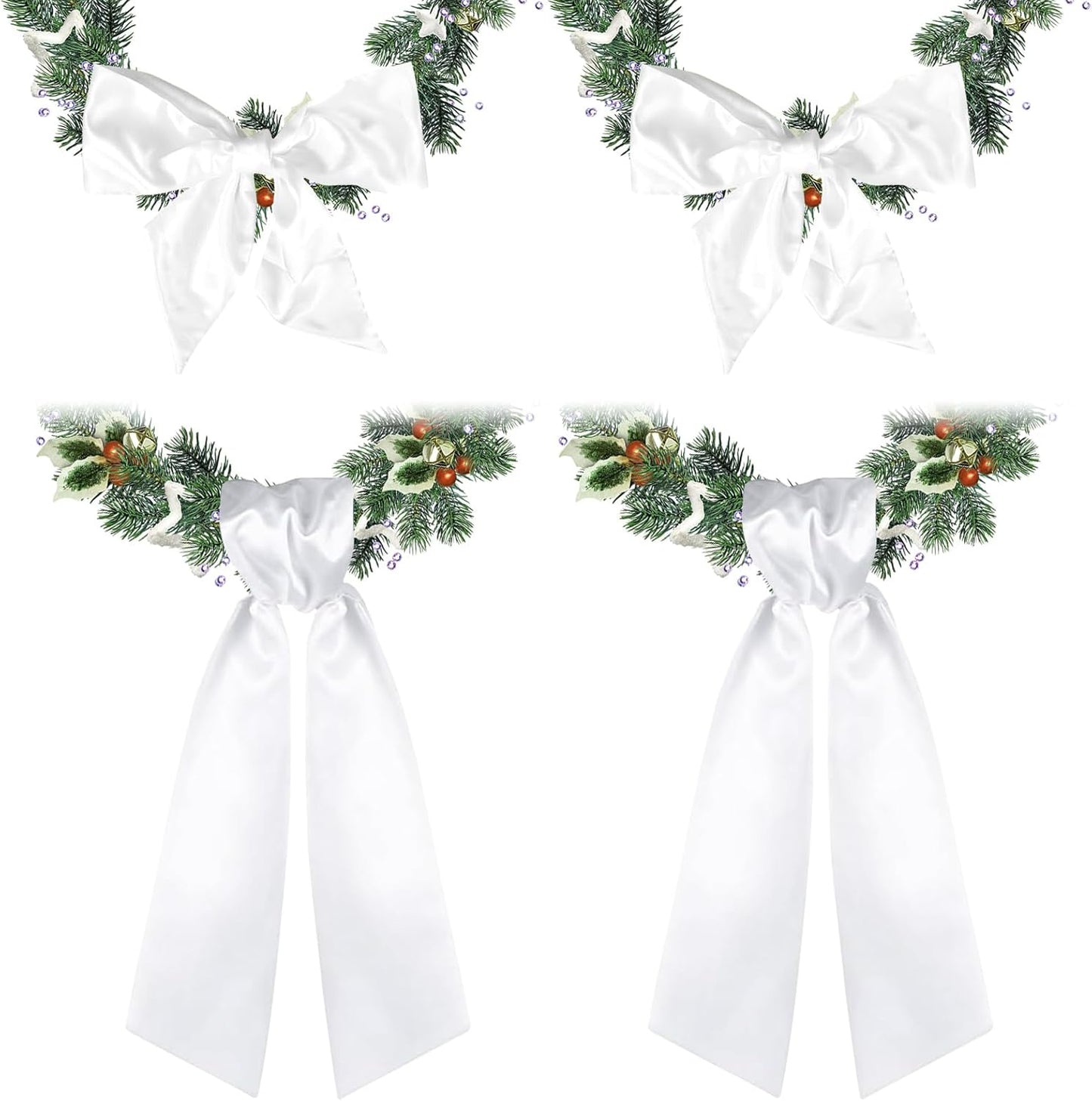 Regine Switzerland Wreath Sash - 4PCS Embroidery Blanks for Christmas & Wedding Decor | Indoor/Outdoor Use