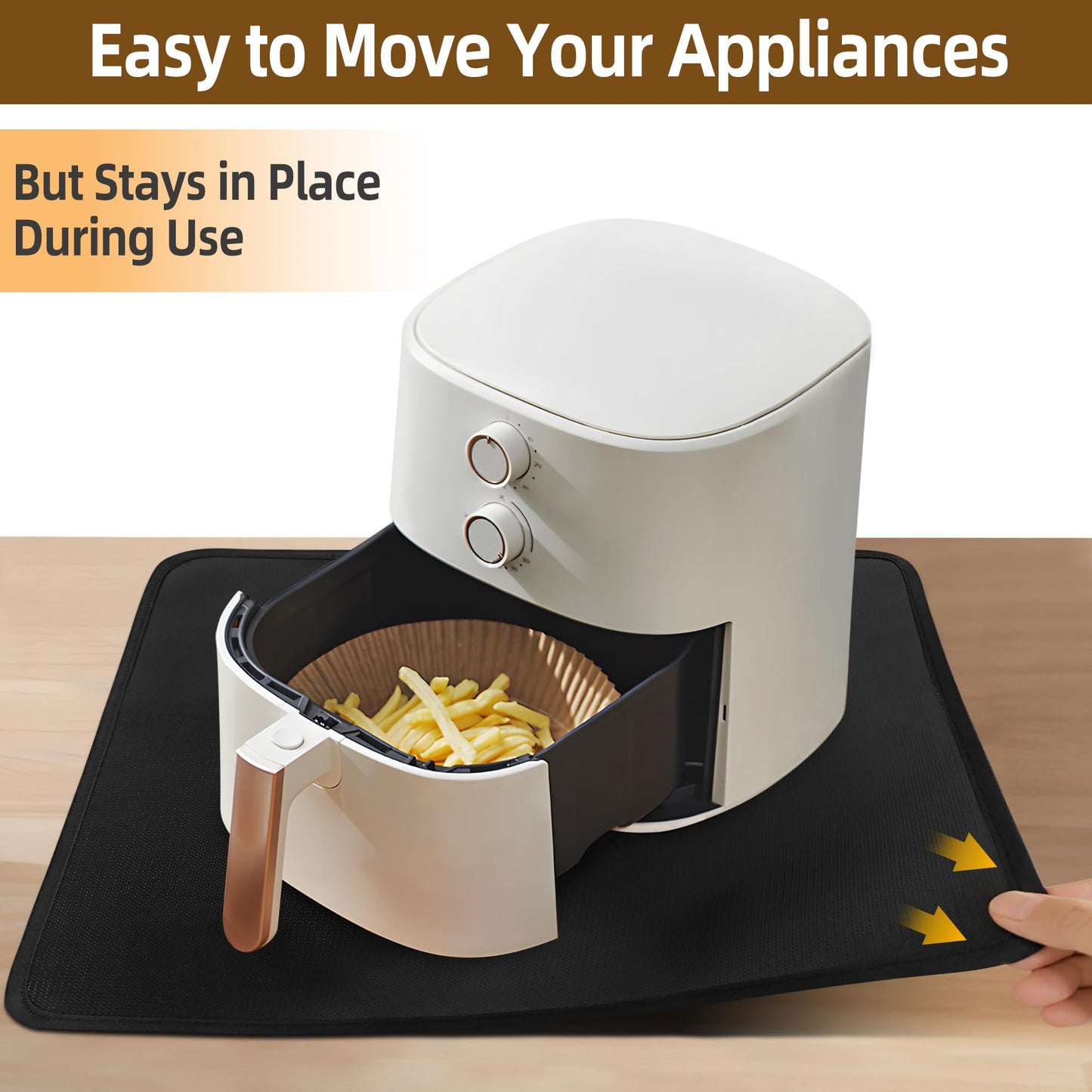 Mee 2ou Hot Pads for Kitchen Heat Resistant Mats for Countertop - 16 x 24 Inches Firproof Silicone Kitchen Counter Countertops Mat Coffee Mat Under Air Fryer Oven Toaster Coffee Maker Protector