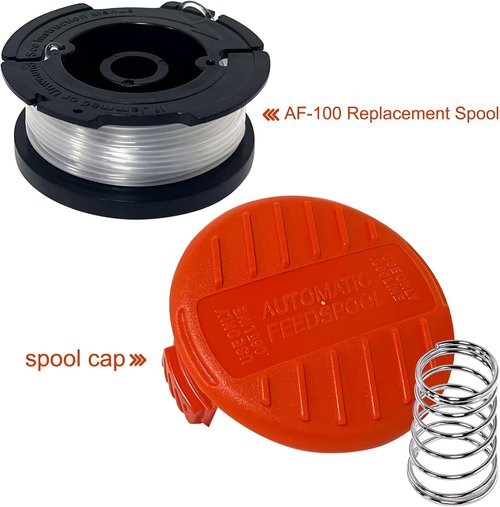 Black Decker AF1003ZP String Trimmer Replacement Spool - Compatible with Multiple Models | Durable Design