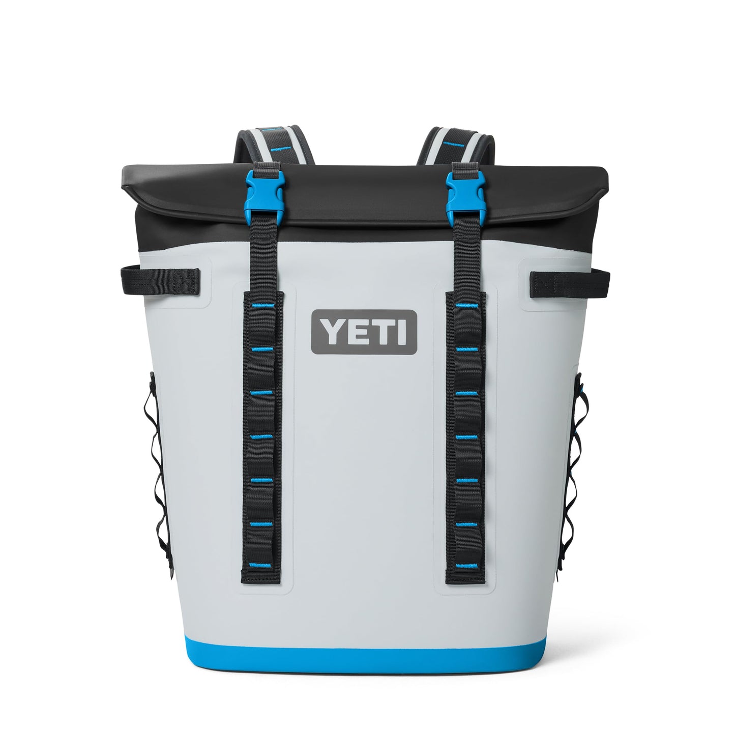 YETI Hopper M20 Backpack Soft Sided Cooler with MagShield Access, Fog Gray/Blue
