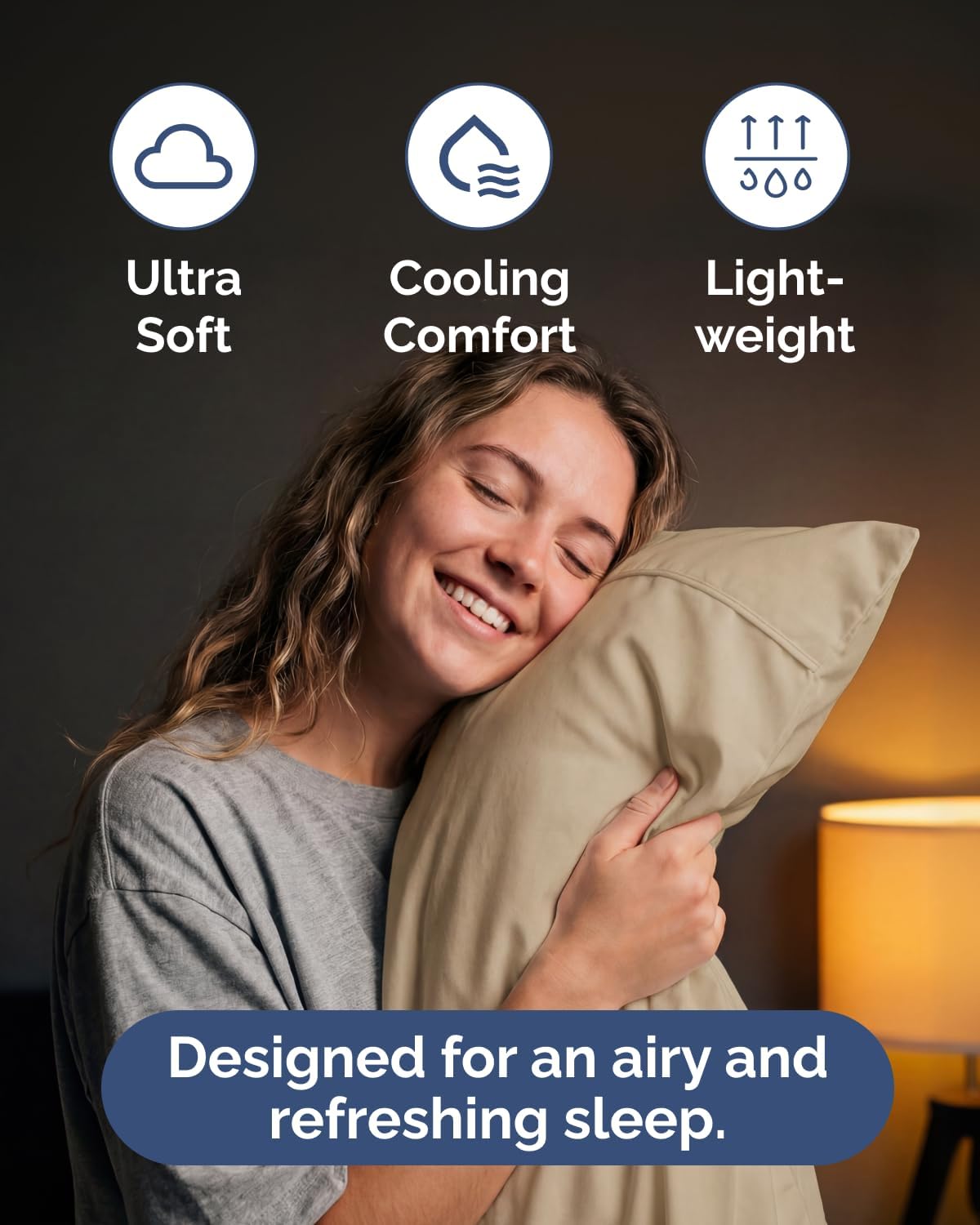 Skiennix Lightweight Queen Bed Sheet Set - Cooling Soft Breathable Bedding | 4-Piece with Deep Pockets - Wheat