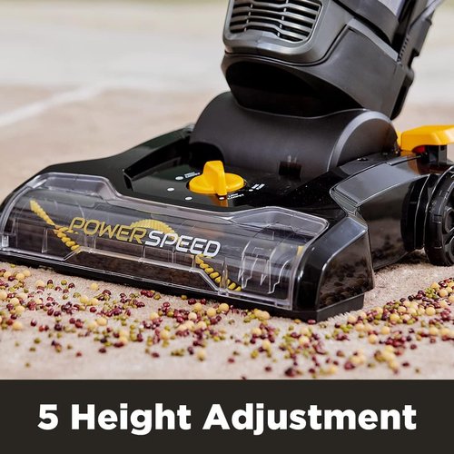 EUREKA PowerSpeed Lightweight Upright Vacuum Cleaner - Powerful for Carpet & Hard Floors | Pet Turbo, Black/Yellow