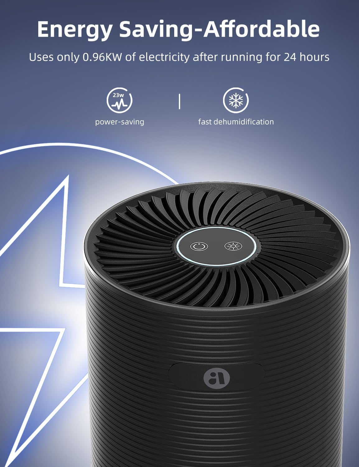 SANVINDER Dehumidifier - 25oz Ultra Quiet Energy-Saving Unit for Home, Bedroom, Bathroom & Office (Up to 285 sq.ft)