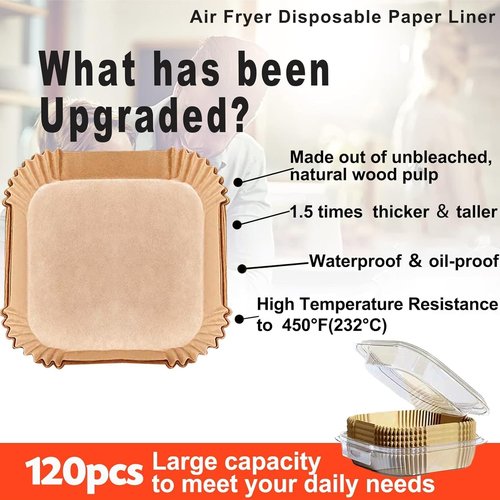 Chefman Air Fryer Liners - Disposable 7-Inch Parchment Paper for 4QT Air Fryers | Perfect Fit for 3-5QT