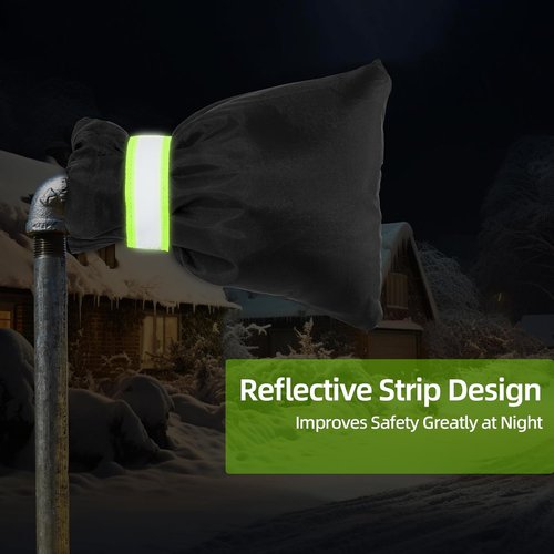 Insoma Pro Outdoor Faucet Cover - Thick Insulation for Winter Freeze Protection | 7.1" W x 8.7" H, 2 Pack