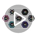 Black Digital Pomodoro Timer 3/5/10/25/30/60 Min Preset Silent Alarm