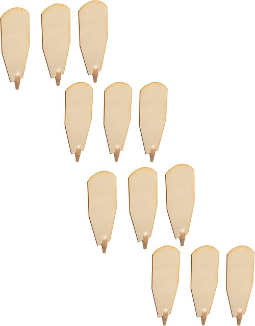 BRUBAKER Replacement Fan Blades Kit - Natural Brown - Fits 18" & 24" Pyramid Fans - 12 Blades