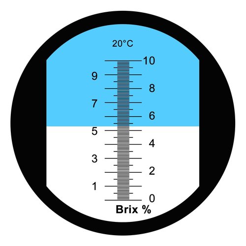 0-10% Brix Refractometer with ATC Low-Concentrated Sugar Content Solutions Accuracy 0.1% Maple Sap Cutting Liquid CNC Maple Syrup Makers Tea