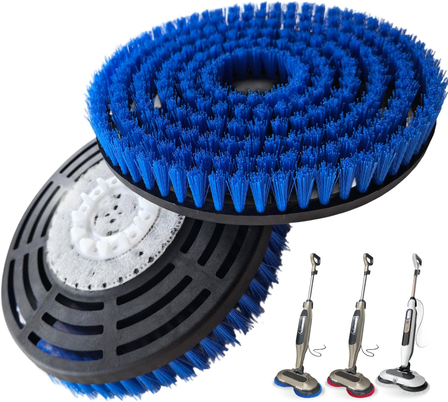 Shark Steam Mop Pads - Replacement Brush Head for S7000/S7001/S8201 | Nylon Bristles for Deep Cleaning Hardwood & Tile Floors