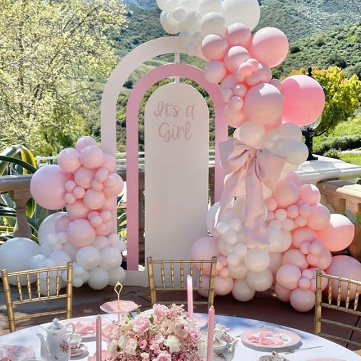 Awenztech Light Pink Balloons 12 inch, Pastel Pink Latex Balloon 50pcs Party Balloons for Graduation Bridal Baby Shower Gender Reveal Birthday Party Decorations