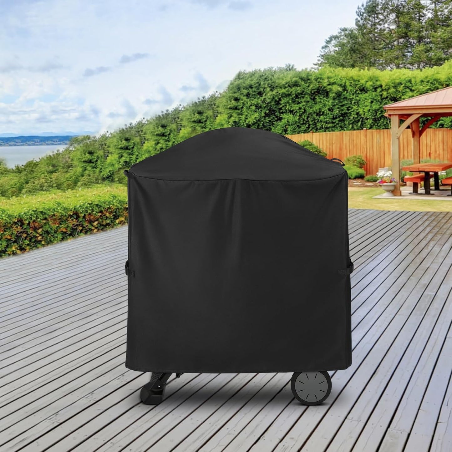 Unicook Heavy Duty Waterproof Grill Cover - Fits Weber Q100/Q200 Series Grills | All-Weather Protection