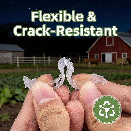 CLEANGOR Plant Support Clips - 300 Pcs Reusable Plastic Trellis Clips for Tomatoes, Cucumbers & Vines