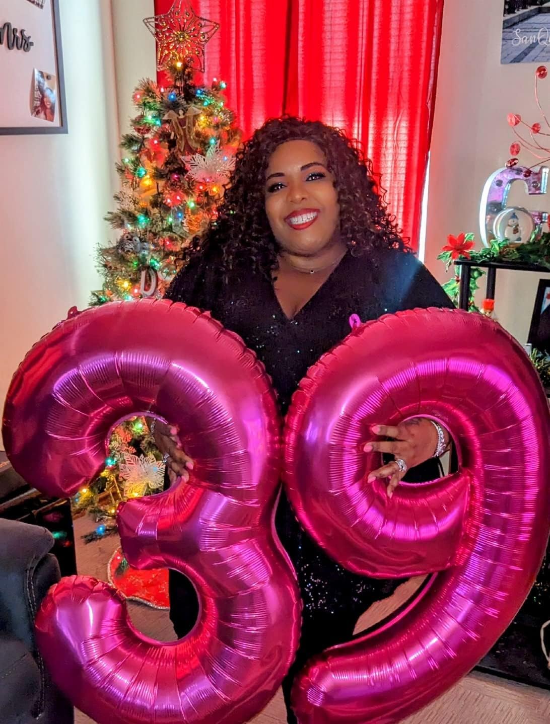 Number 0 Balloons - 40 Inch Hot Pink Number Balloons for Birthday, Wedding & Baby Shower Decor