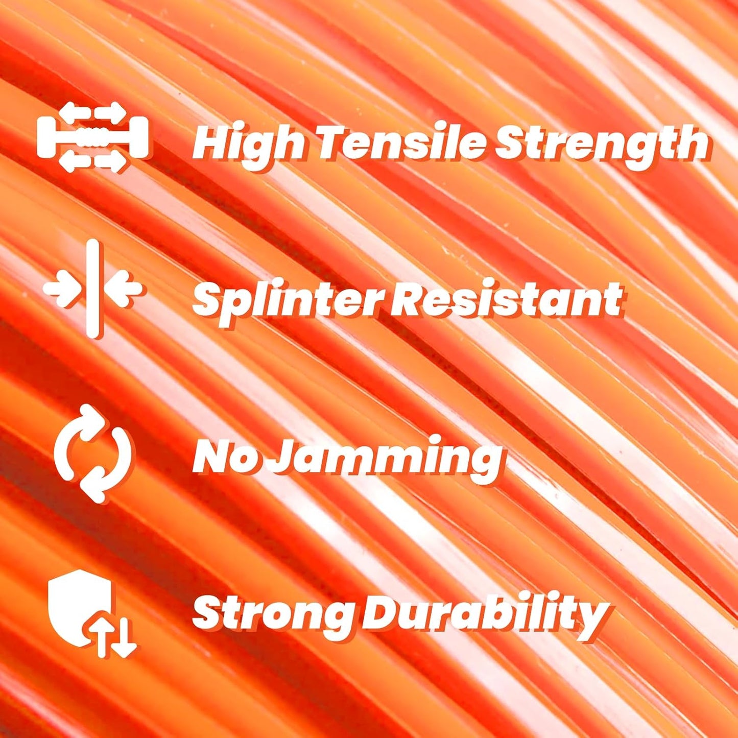 Weed Eater .095 Heavy-Duty Trimmer String - 5LB/1404FT Round Line Fits Most Trimmers