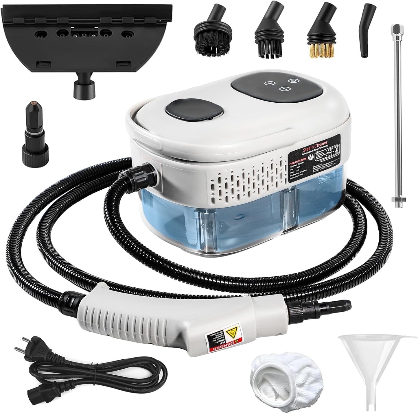 Skiennix Handheld Steam Cleaner - 1000ml Water Tank, 15S Heat-Up Time | Multipurpose Home Steamer