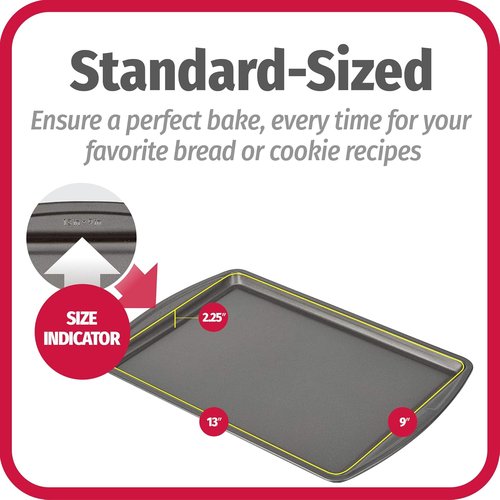 GoodCook Everyday Nonstick Carbon Steel Baking Sheet Set - 3 Pack | Standard 13” x 9” Cookie Pans