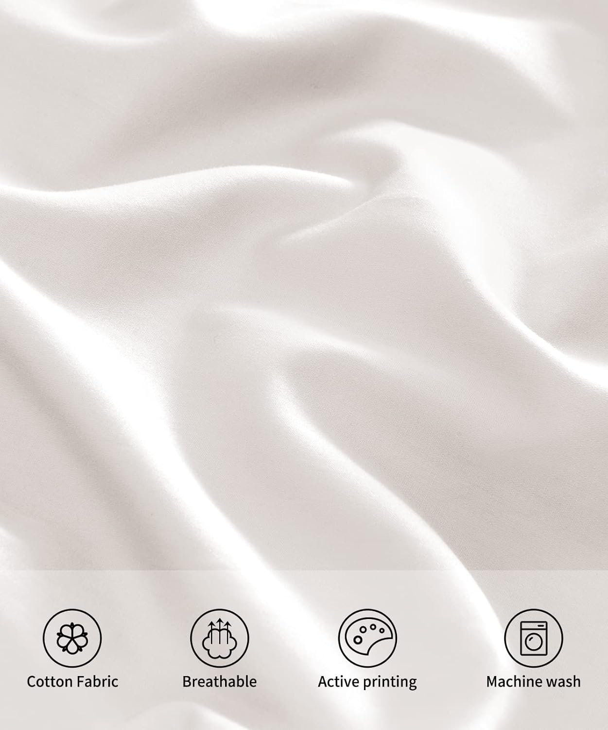 Warmstar Cotton Pillowcases - Set of 2, 600 Thread Count, Soft & Breathable, 20x26 Inches | White