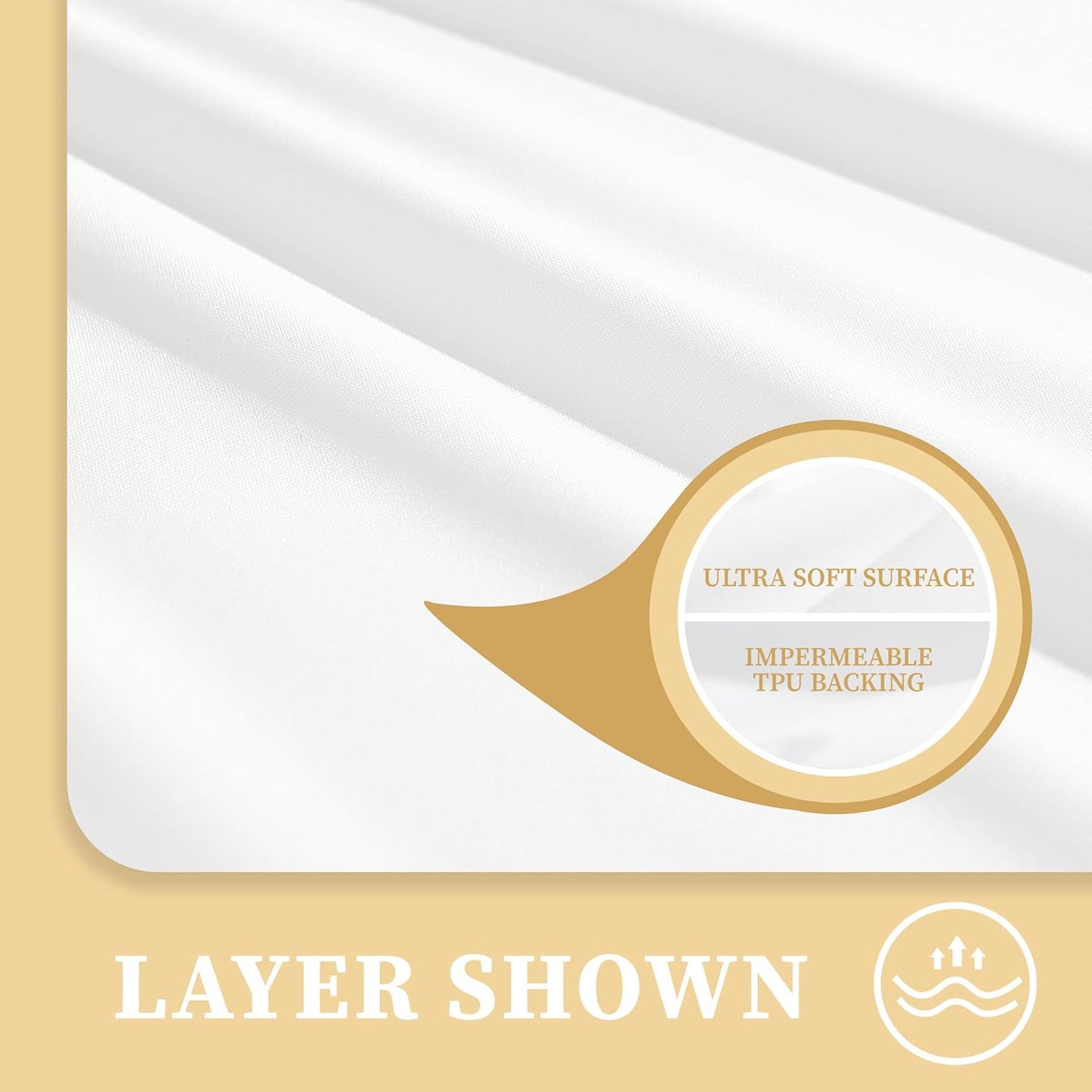 Skiennix Twin XL Mattress Protector - Premium 100% Waterproof Cover | Noiseless & Breathable Fitted Deep Pocket 8-21''