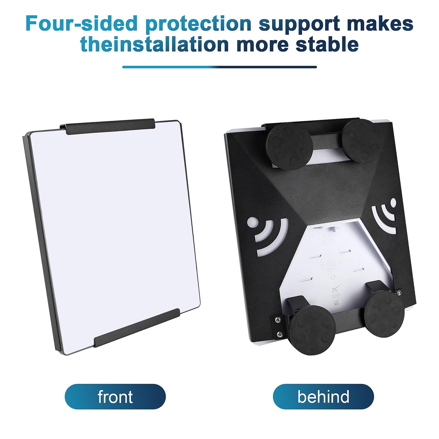 Mskekit Starlink Mini Mount with Portable Magnetic, Universal Compatibility, Black Alloy Steel Floor Mount