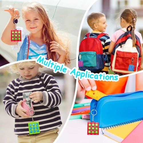 16PCS Tic Tac Toe Game Birthday Party Favors Goodie Bags Stuffers for Kids 3-5 4-8 8-12 Summer End of Year Student Gifts from Teacher Classroom Treasure Carnival Prize Box Return Gift Pinata Keychain