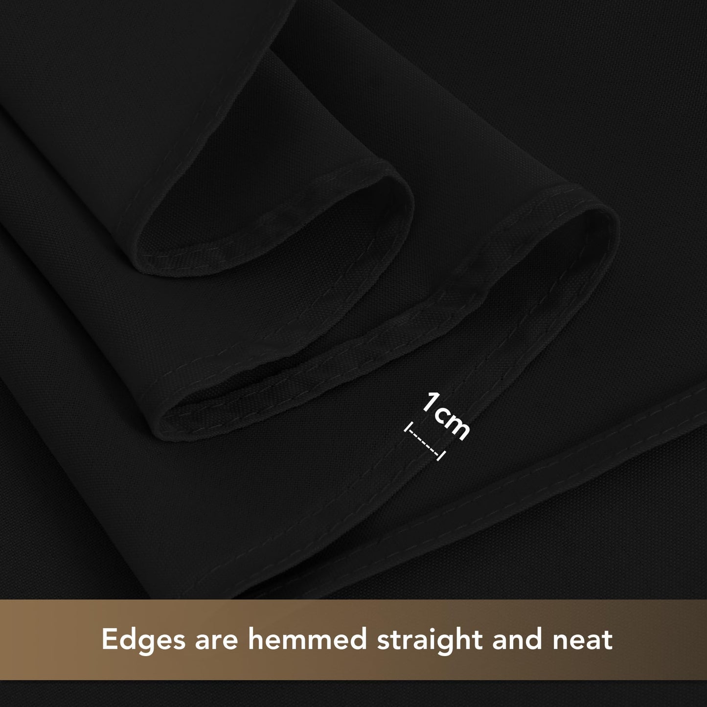sancua Black Tablecloths for 6 Foot Rectangle Tables, 8 Pack 90x132 Inch Rectangular - Washable Polyester Fabric Table Cloth, Reusable Table Covers for Wedding Party, Birthday, Banquet Reception