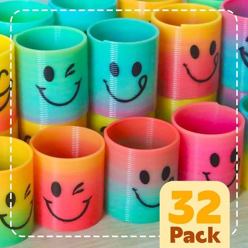 Cocurb Mini Spring Party Favors - 32 Pcs Fun Goodie Bag Stuffers for Kids Ages 4-8 | Perfect for Birthdays & Prizes