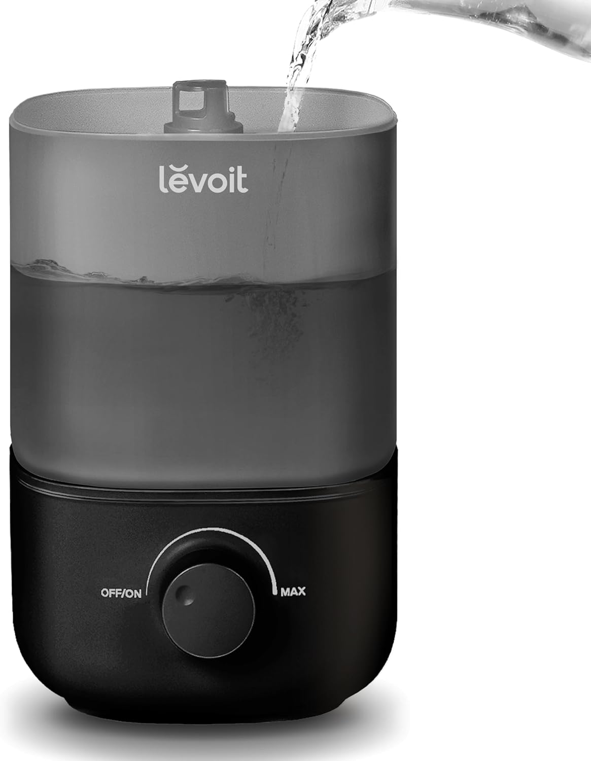 LEVOIT Classic 160 Ultrasonic Cool Mist Humidifier - Easy Fill & Clean, Quiet Operation, 2.5L, Black