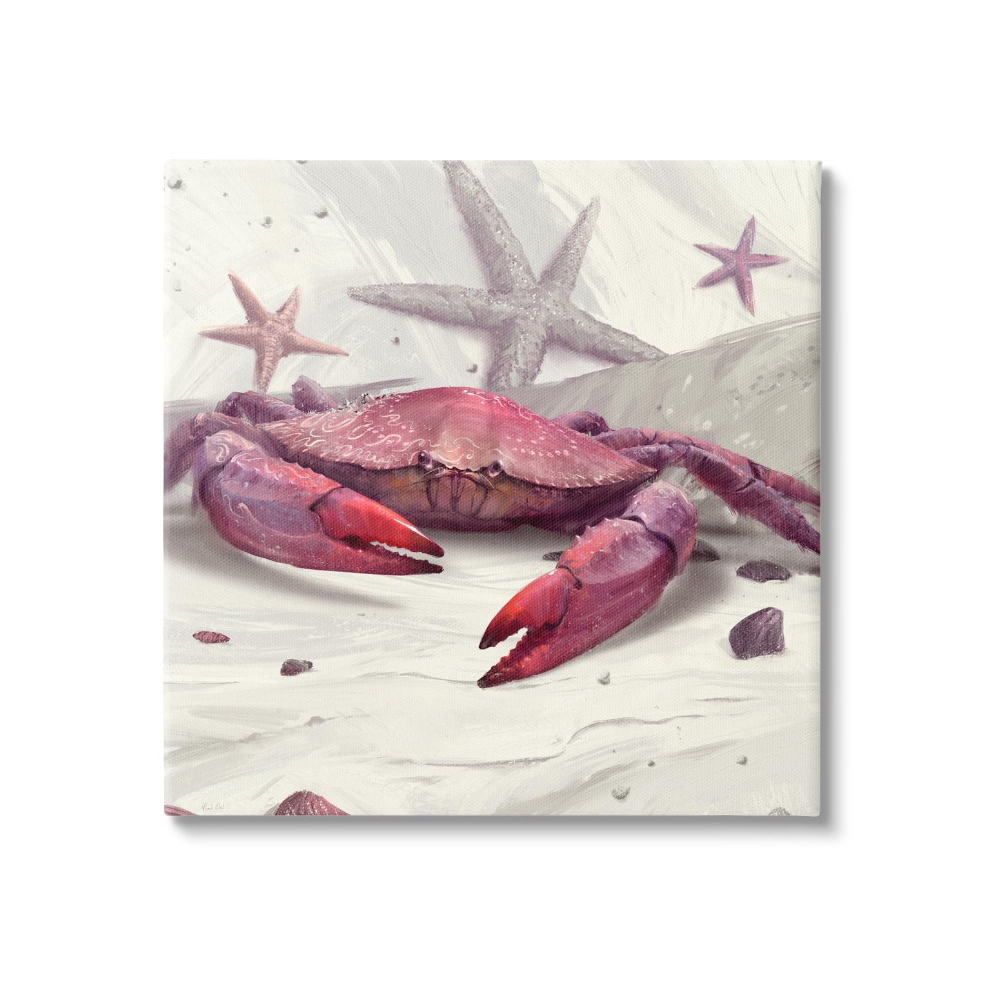 Stupell Industries Detailed Red Crab Canvas Wall Art by Vlad Mel