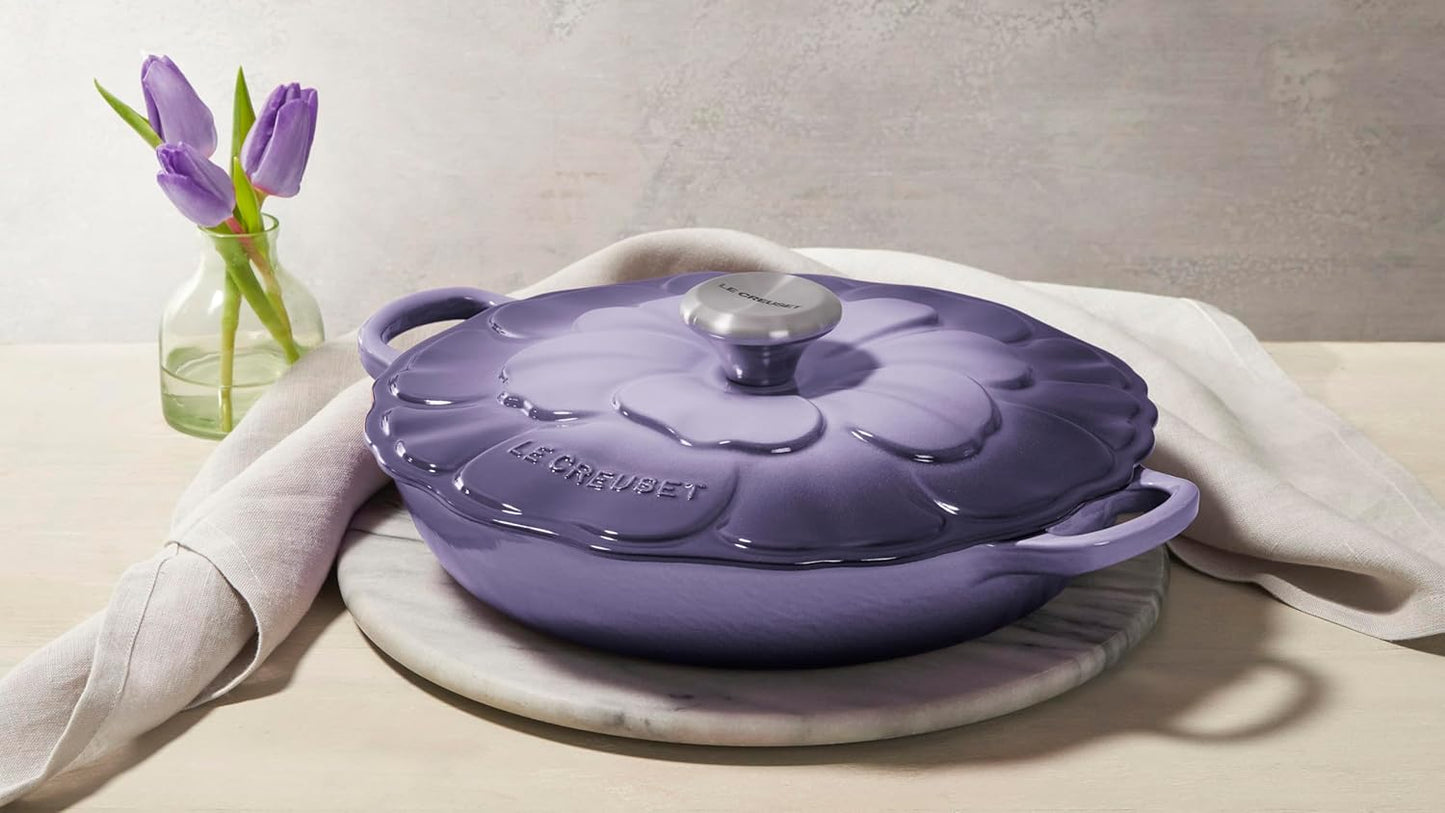 Le Creuset Enameled Cast Iron Braiser - 2.25 Qt. Provence with Stainless Steel Knob