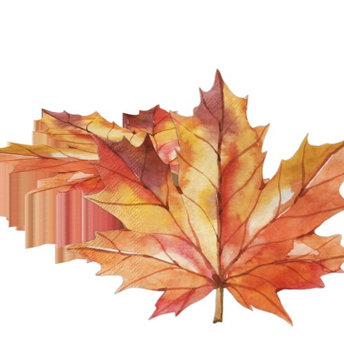 40pcs Fall Leaves Napkins,Thanksgiving Leaves Decor Autumn Leaves Paper Cocktail Napkins Thanksgiving Guest Napkins for Harvest Fall Leaves Decor