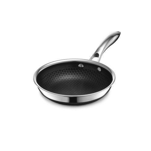 HexClad Hybrid Nonstick 7-Inch Frying Pan, Stay-Cool Handle, Dishwasher-Friendly, Oven-Safe Up to 900°F, Induction Ready, Compatible with All Cooktops