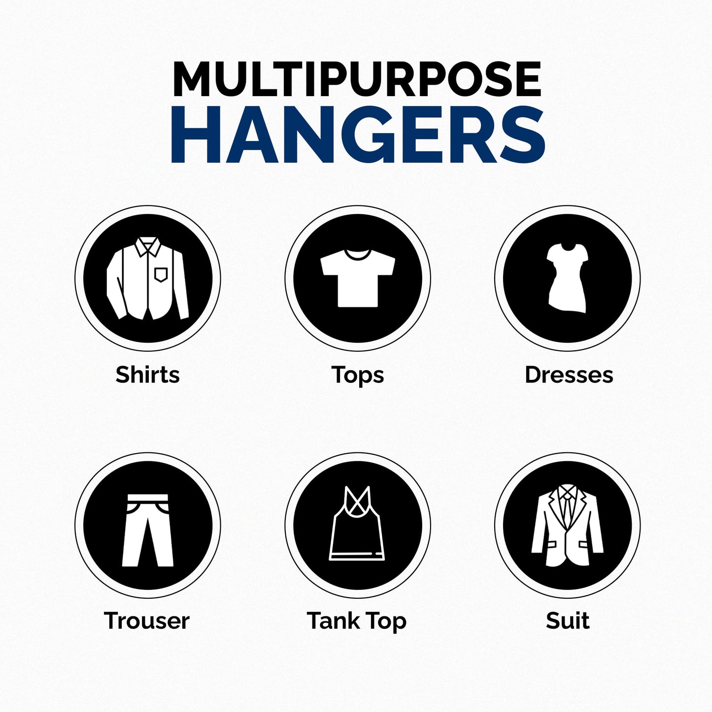 Ultra Heavy Duty Plastic Hangers, Made in USA, White Heavy Weight Hanger, Strong Plastic Hanger for Jackets, Pants, and Shirts, 28 Pack