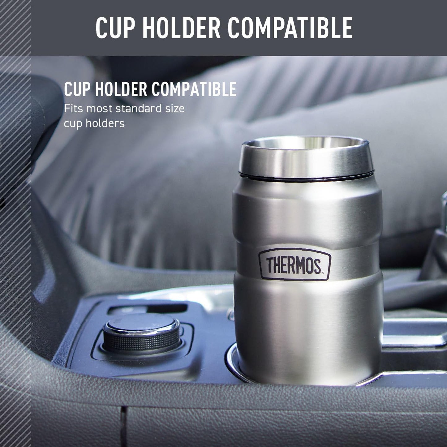 THERMOS Stainless King Vacuum-Insulated Tumbler - 16oz Army Green | Leak-Proof & Sweat-Proof for Hot & Cold Drinks
