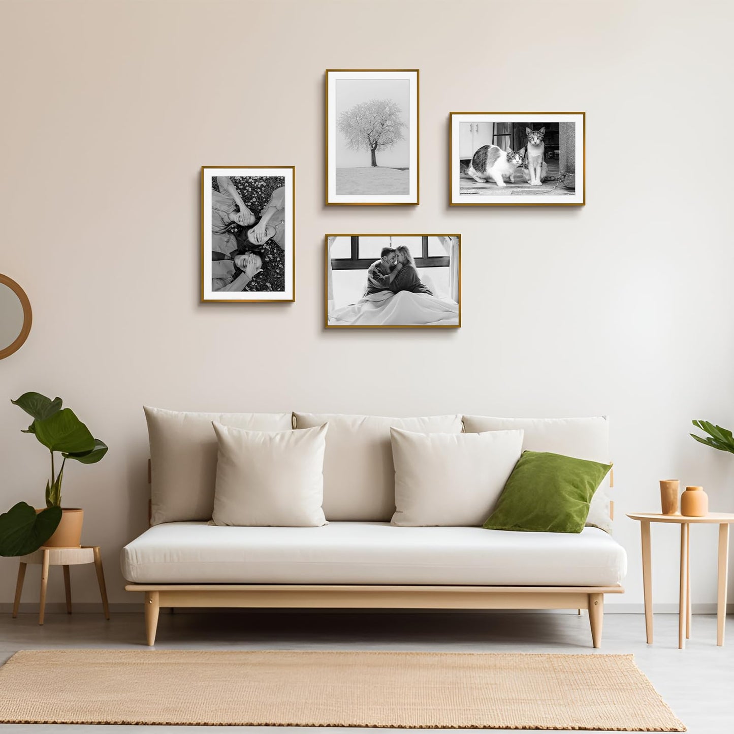 Mat Board Center, 13x19 Aluminum Picture Frames, Set of 3 - Displays 11x17 Artwork with Mat - Bronze Frame with Real Glass Front - Perfect for Creating a Gallery Wall for Art Prints, Posters