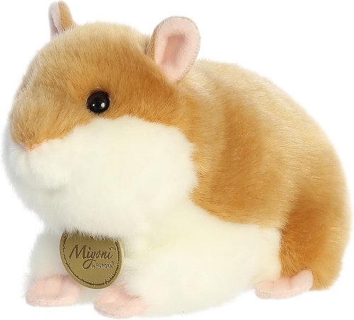 Aurora® Realistic Miyoni® Hamster Stuffed Animal - Lifelike Details for Cherished Companionship - Brown 7 Inches