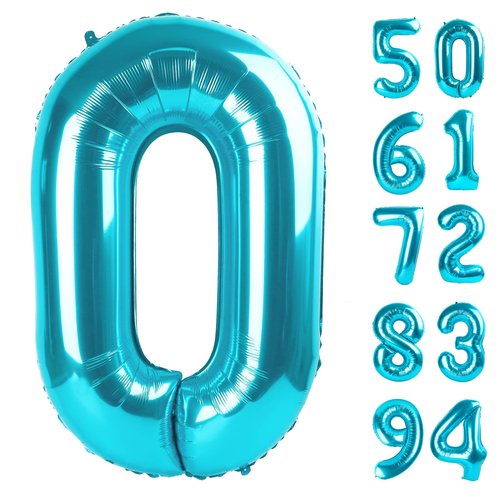 Blue Number 21 Balloon 40 inch, 21 Number Balloons, 21st Blue Birthday Decorations for Girls Boys Kids, 21 Year Old Women Men Blue Party Supplies