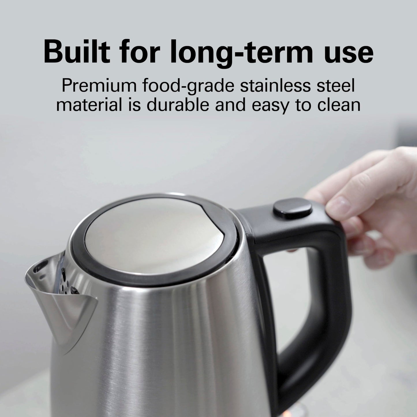Hamilton Beach Commercial HKE110 1 Liter Hot Water Tea Kettle, Hospitality Rated, Stainless Steel