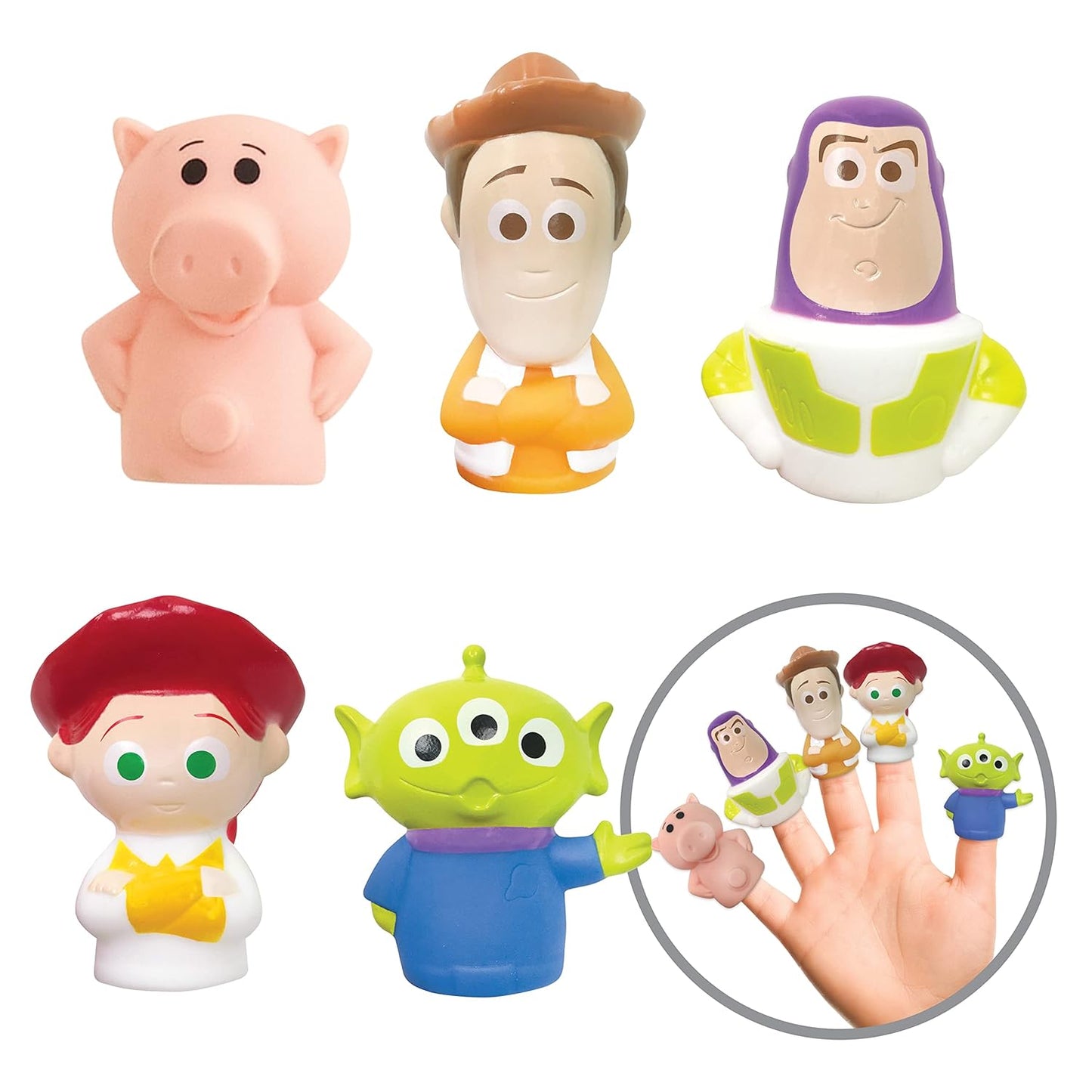 Toy Story Finger Puppet Set - 5 Educational Puppets for Playtime, Parties, and Bath Fun