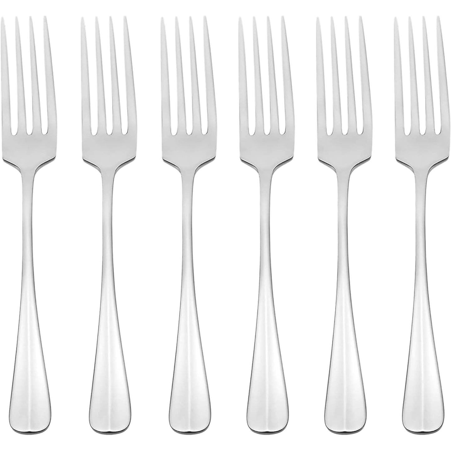 Oneida Silverware Set, Savor Dinner Fork Set, Service For 6, 18/0 Stainless Steel, Mirror Finish, Dishwasher Safe, Knives Spoons And Forks Sets, Home And Kitchen Utensils, Forks (Silver, 6 Piece)