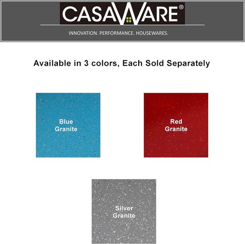 CasaWare Toaster Oven Baking Sheet - 10-Inch Interior, 12 1/8-Inch Exterior, Silver Granite Finish