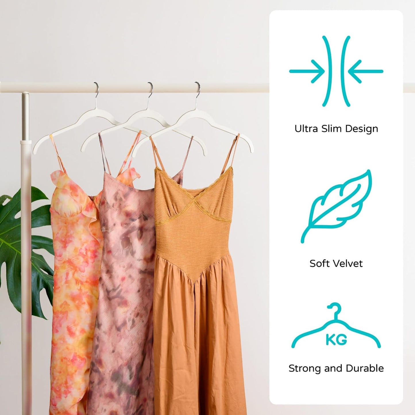 Sishynio Premium Velvet Shirt Hangers - Non-Slip 360° Swivel Hook | Space-Saving 30 Pack for Blouses & Dresses