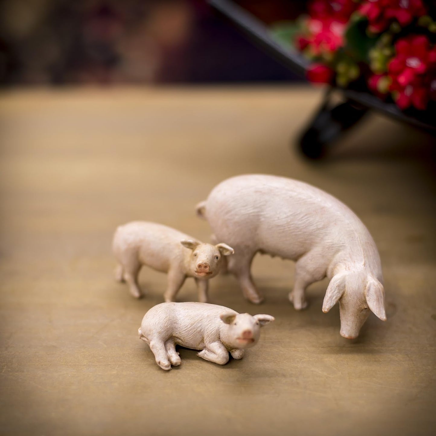 Fontanini by Roman Inc. | Hand Sculpted Pig Family Nativity Figure - 5" Collectible Animals
