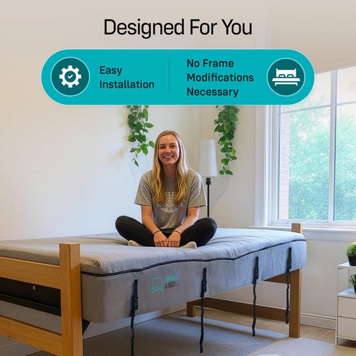 Expand a Bed 3-Inch Twin XL Mattress Topper - Lumbar Support & Cooling Gel Memory Foam - Breathable, Medium-Firm Design with Washable Cover