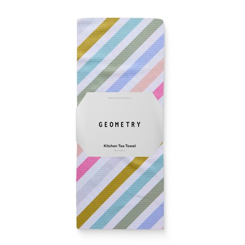 GEOMETRY Spring Kitchen Towels - Double Sided, Quick Dry Microfiber Cloth - Spring & Summer Dish Towels for Kitchen Drying - Premium Quick Dry Towel - Dancy, 18" x 30" - 1-Pack