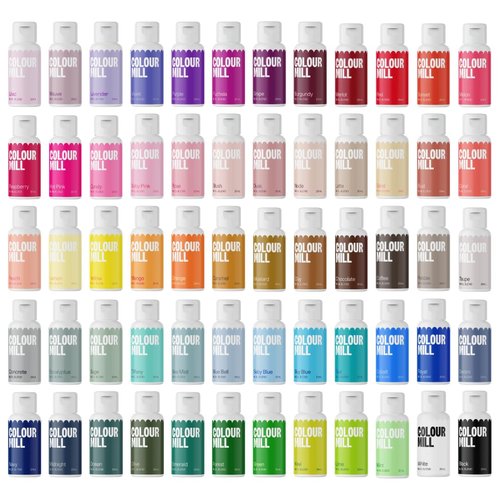 Colour Mill Oil-Based Food Coloring, 20 Milliliters - Complete Collection - All 60 Colors