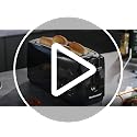 Elite Gourmet 4-Slice Long Slot Toaster - Black, Extra-Wide Slots, 6 Toast Settings