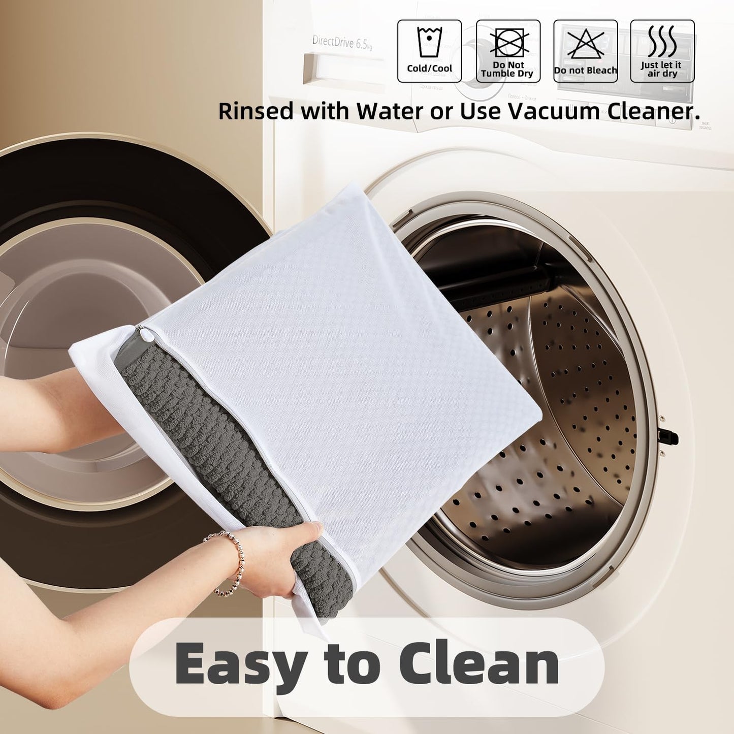 TYUU Bathroom Rug - Non-Slip, Super Absorbent Quick-Dry Mat | Dark Grey, 16"x24" Size